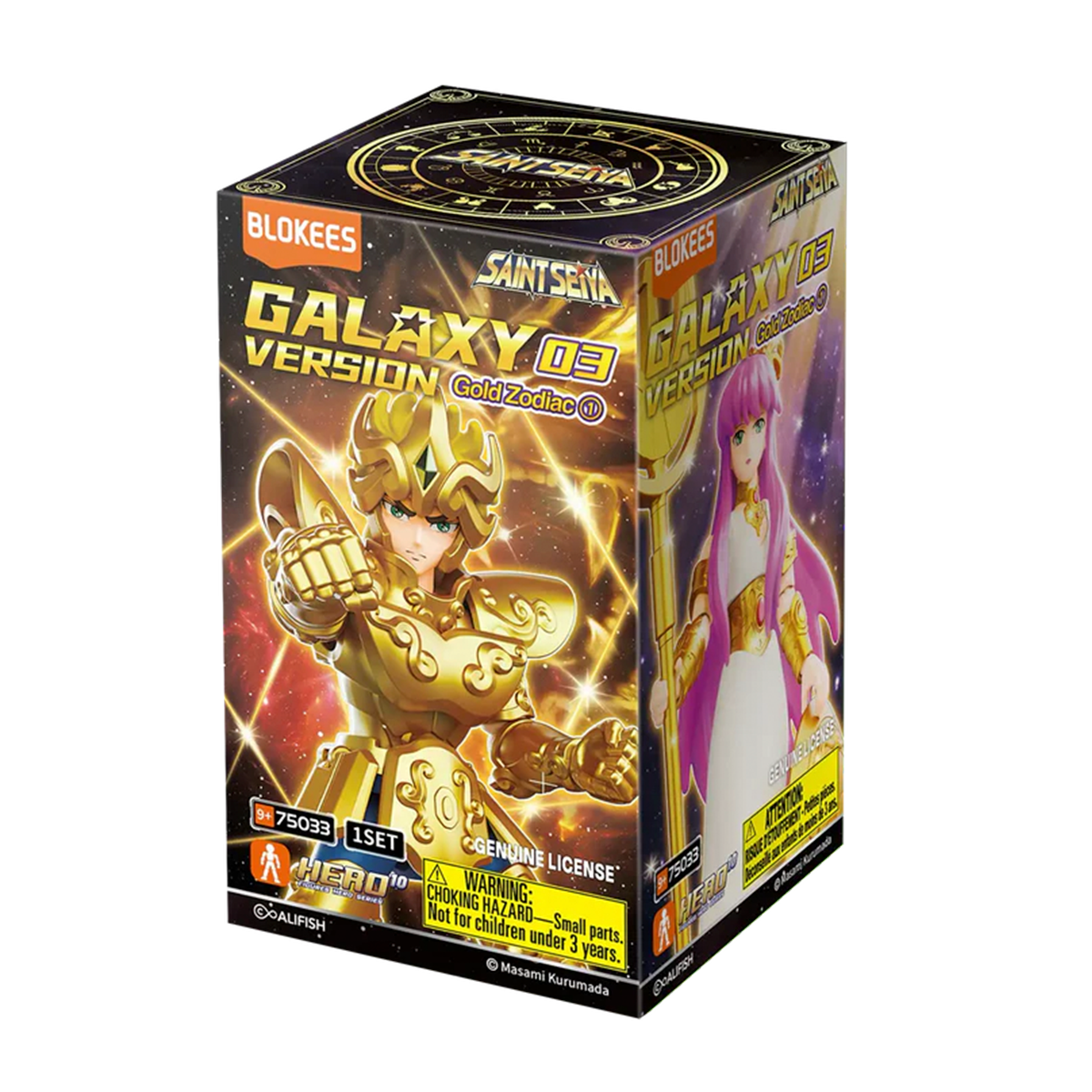 Boneco Blokees Saint Seiya Galaxy Version 03 Gold Zodiac - Polibrinq